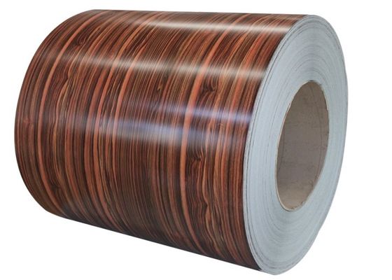 1200 mm blacha stalowa powlekana kolorem 0,2 mm symulacja ziarna drewna JIS DIN